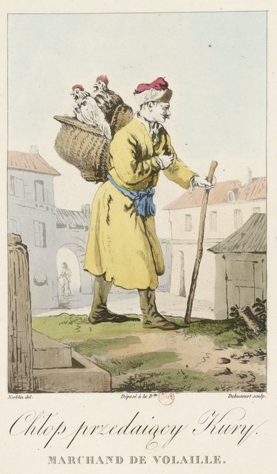 Norblin - Poultry Merchant by Jean Pierre Norblin de La Gourdaine